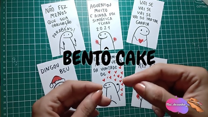 COMO DESENHAR BENTÔ CAKE DE CORAÇÃO – FLORK OF COWS -DESENHO PARA