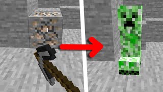 Minecraft, But Breaking Blocks Spawns Mobs!
