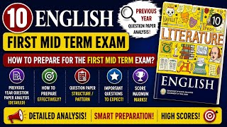 10th English First Mid Term Exam 2026 | Previous Year Question Paper | Important Questions & Pattern