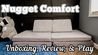 WE GOT A NUGGET COUCH! | UNBOXING THE NUGGET COUCH | THOUGHTS & REVIEW 2022 | MEGA MOM