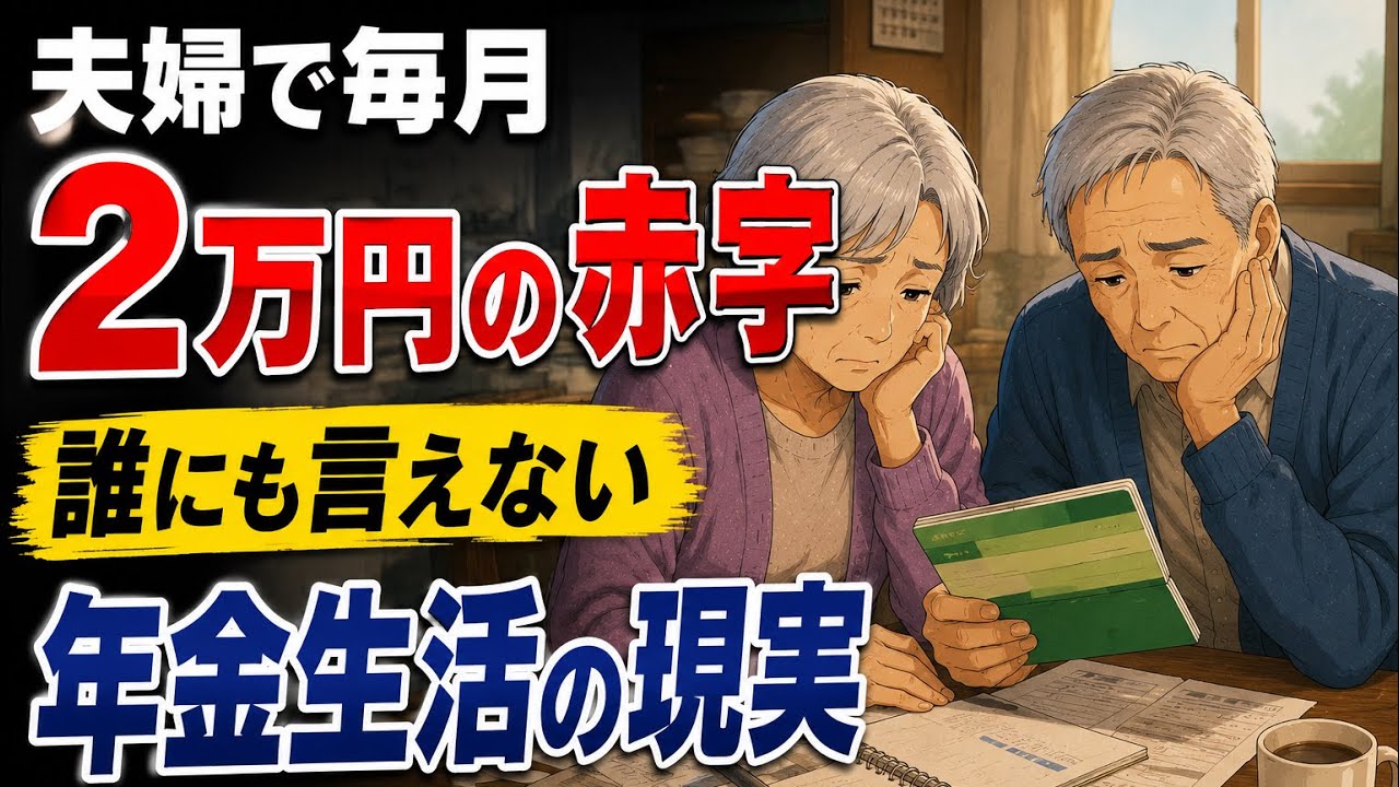夫婦で普通の生活なのに毎月2万円の赤字…。誰にも言えない年金生活の現実