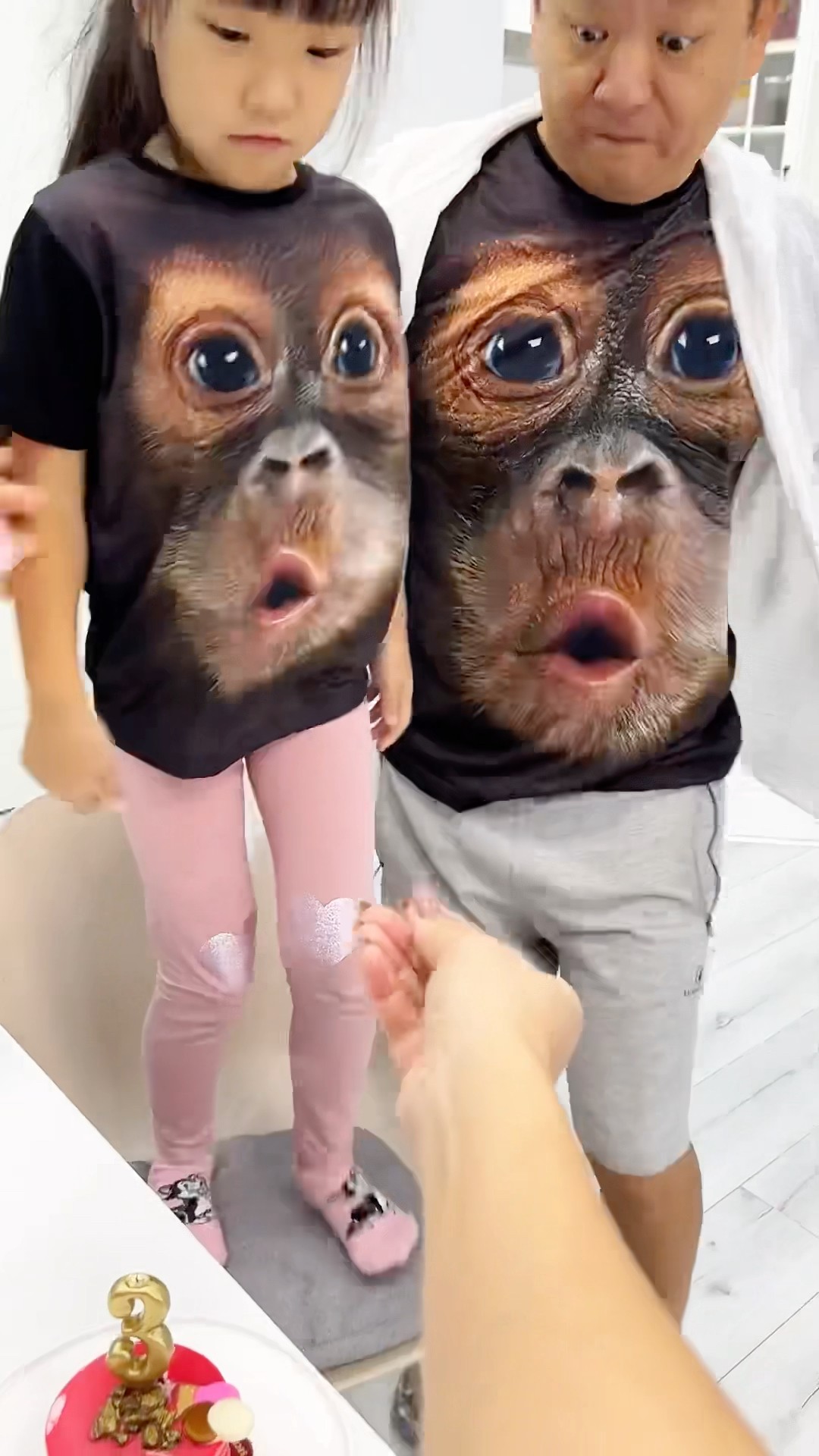 OMG ? two blowing monkeys ?? LeoNata family #shorts
