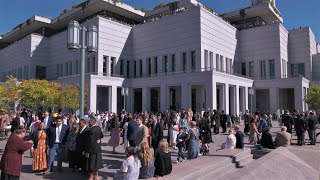 LDS General Conference crowds - Salt Lake City Utah