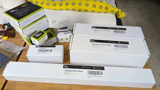 TrueCABLE Networking Haul Wall Mount Patch Panel Shielded Grounded Surface Mount Box CAT6a Keystone