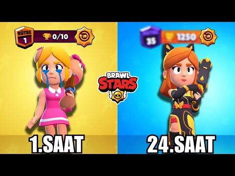 24 SAAT BOYUNCA PİPER OYNADIM! KAÇ KUPA KASTIM? Brawl Stars