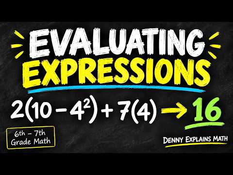 How to Evaluate Expressions with Variables | Middle School Math