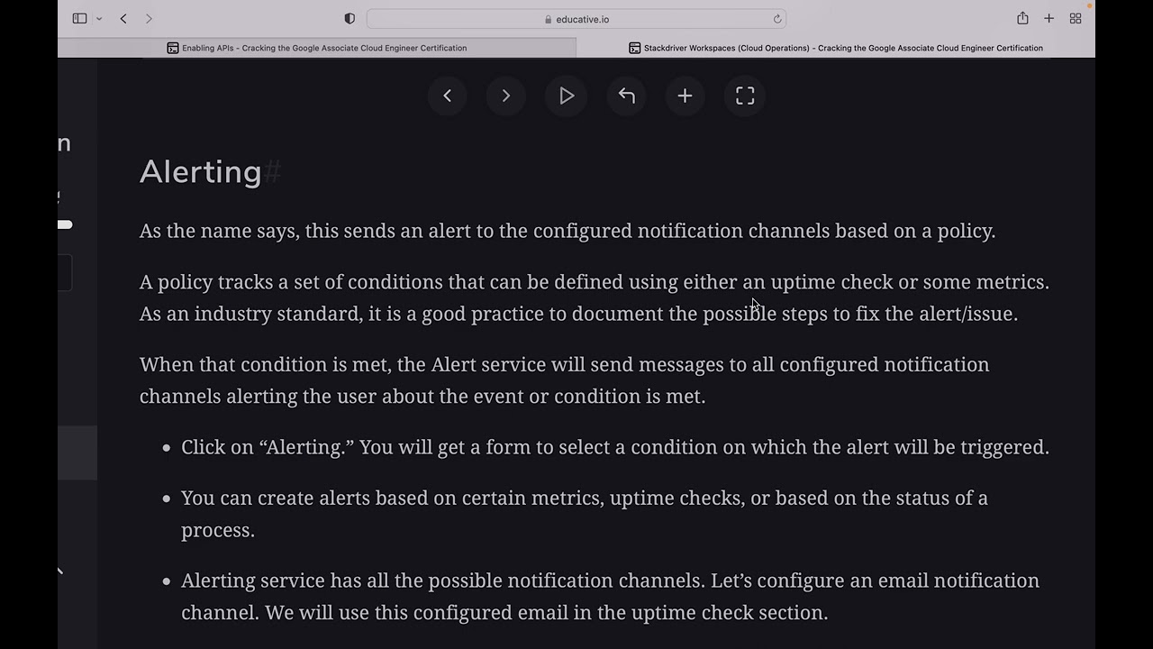 GCP-Stackdriver Workspaces Cloud Operations
