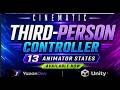 "Cinematic Third‑Person Controller – 13 Animator States" (Unity.6) demo character-YazanDev-