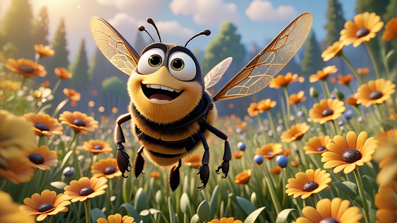 Benny Bee Finds a Flower | Fun Kids Song | Animated Nursery Rhymes and Baby Songs