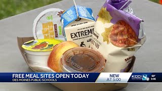 Free summer meal program returns to 31 DMPS sites across Des Moines