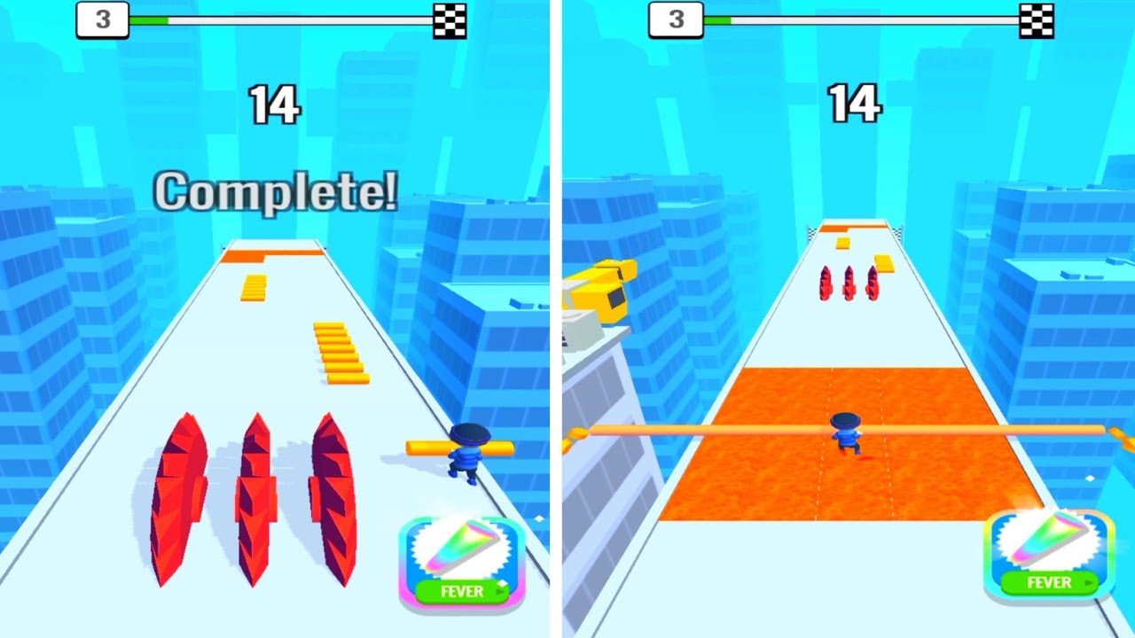 Roof Rails 😂🦯⚙️ Levels Gameplay Trailer Android,ios New Game 