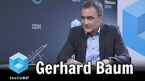 Gerhard Baum, Schaeffler Group - World of Watson 2016 - #ibmwow - #theCUBE