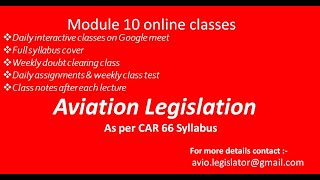 Aircraft Maintenance Engineering ,DGCA module 10 CAR online class class(CAR 145 )