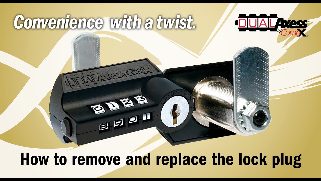 CompX Security Products DualAxess How to remove and replace the lock