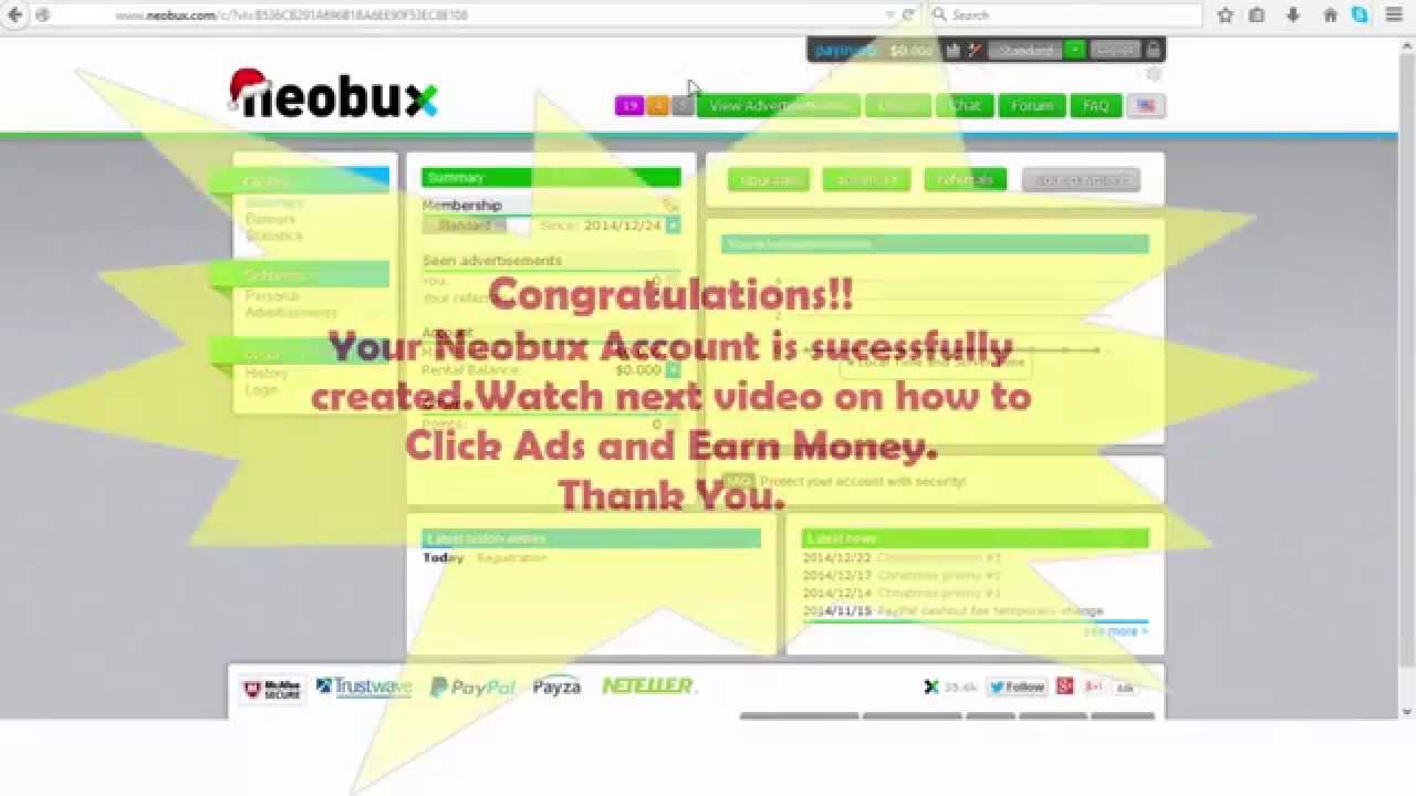 Signup On NeoBux
