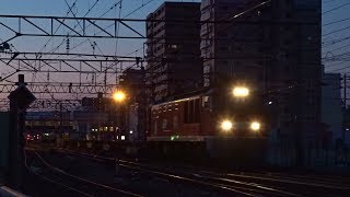2020.01.07 貨物列車（6099列車）秋田駅発車 (1)