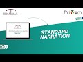 Standard Narration | Smarttally