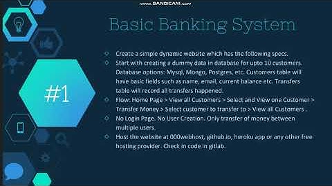 Basic Banking System Website | The Sparks Foundation Web Development Internship