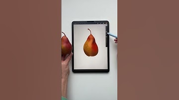 Pear drawing #art #digitalart #procreate #tutorial