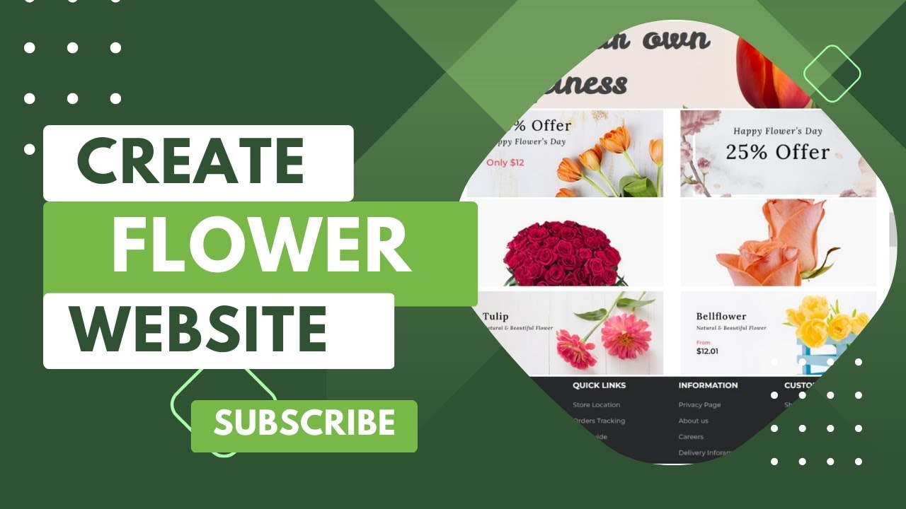 Flower Shop Website | Only Html Css and JavaScript | Subscribe #html5 # ...