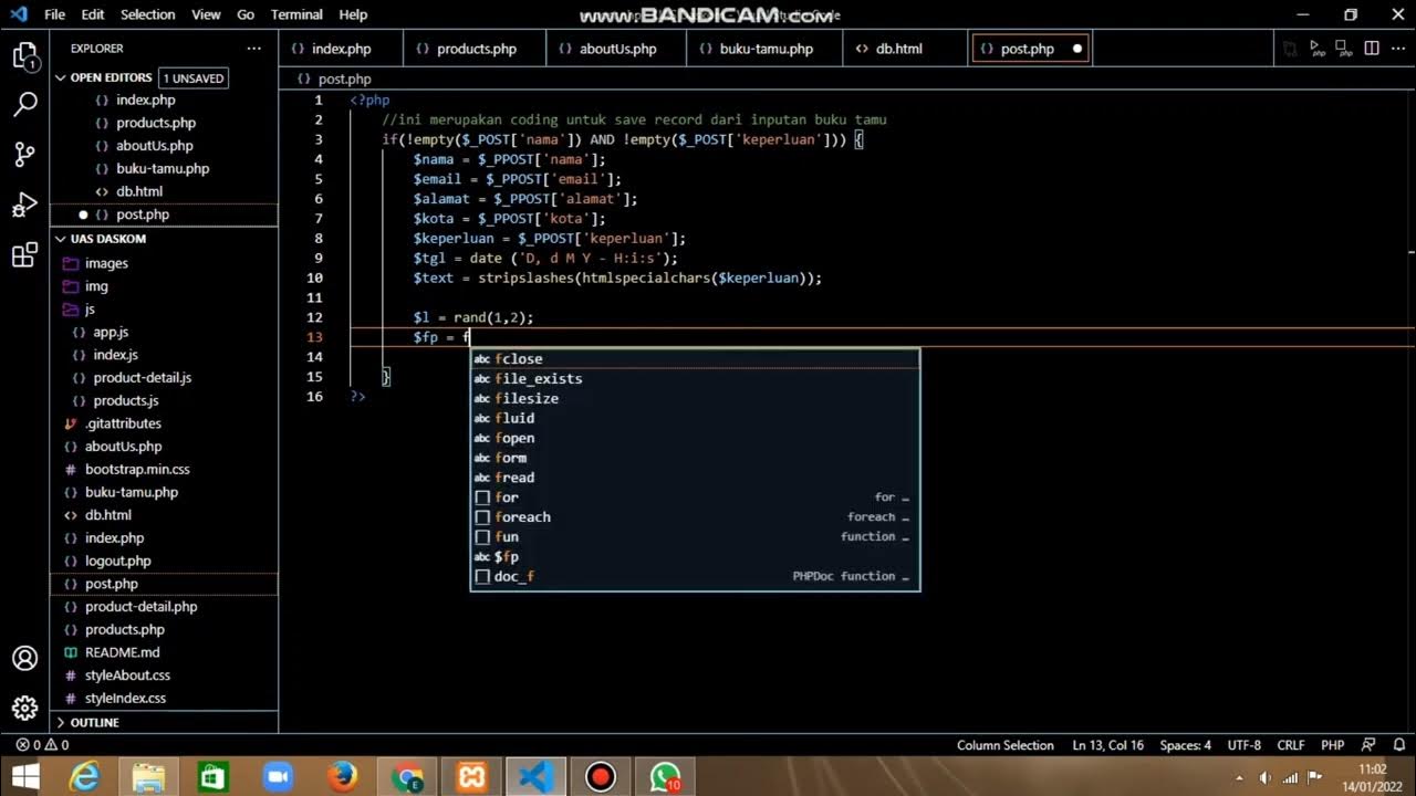 Membuat Katalog Produk Menggunakan HTML Css JavaScript dan PHP | UAS ...