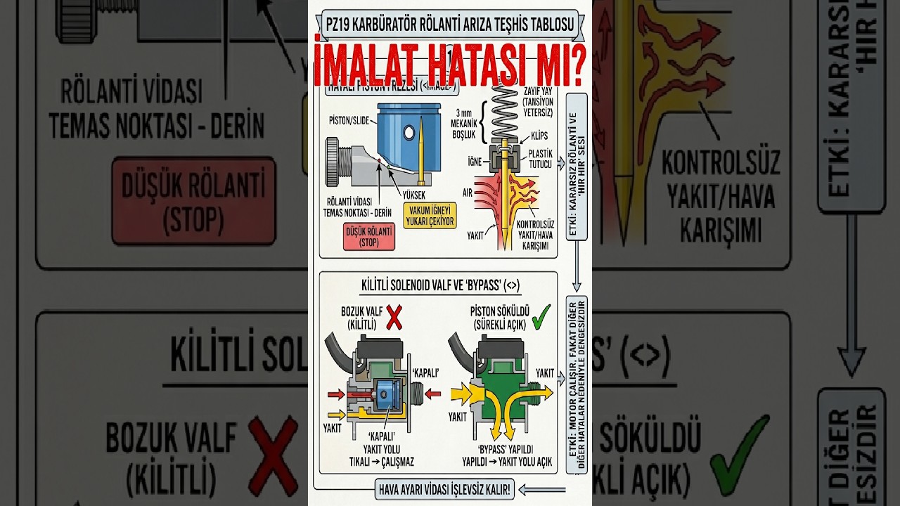 Kuba ege50 PZ19 Karbüratörün Gizli Suikastçıları: Rölanti Neden Ayar Tutmaz?
