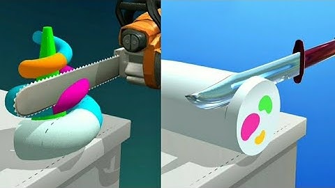 ASMR Slicing game! Satisfying and Relaxing ASMR Video(Part 16)