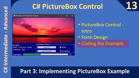 PictureBox Control and LoadAsync | Coding - Part 3 | C# Advanced #13