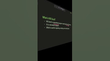 INTRODUCTION TO MS EXCEL #microsoftexcelcourse