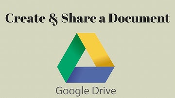 Google Drive: Create and Share a Document