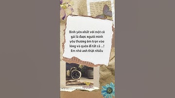 Im lặng là cách tốt nhất để biết ai đang cần ta và ai đang nhớ đến ta