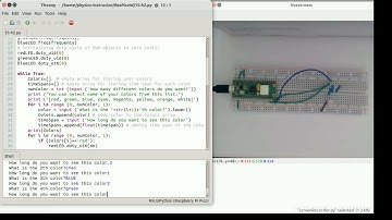 Controlling an RGB LED  in MicroPython Using Color Collection of a User