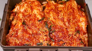 Recipe to make 6 heads of cabbage kimchi (20kg) in 2020 "Shimbang-gol Housewife"