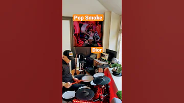 Pop Smoke - Dior (Instrumental) #shorts #drums #popsmoke