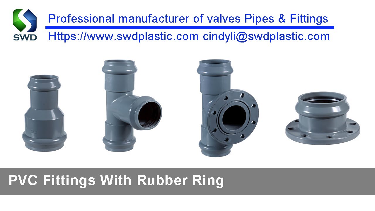 How to produce PVC pipe fittings with rubber rings？63mm400mm YouTube