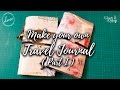 How to make a Travel Journal - Part 1 (DIY Video tutorial) #Craft Idea