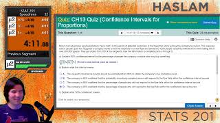 STAT 201 - Chapter 13 Quiz Help