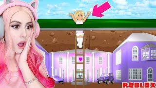 I Found My Best Friend's SECRET UNDERGROUND MANSION In Roblox... Bloxburg Secret Underground Mansion