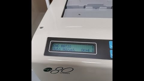 FD80 Setting - 2. Encoder Ratio Adjustment