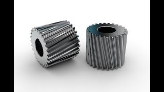 How to make a helical gear in SolidWorks