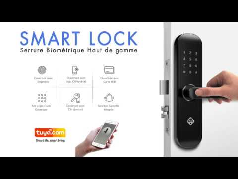 Serrure connectée LOCKY-9 v2 biométrique, code, badge et bluetooth - BT  Security