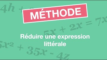 Réduire une expression littérale