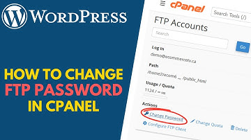 WordPress: How to Change FTP Password via cPanel // Reset FTP Login Credentials in Hosting Panel