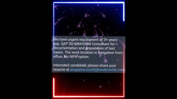 SAP MM/SD/BASIS/ABAP JOBS #SHORTS