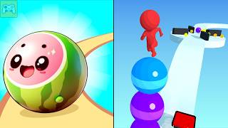 Stack Rider vs Fruit Rush ✦ ASMR Gameplay Android iOS • 2048 Number Merge Race Games Profile