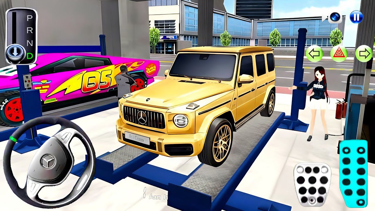 New Golden Mercedes G Wagon in Auto Repair Shop - 3D Driving Class 2026 android game || Car Game #3