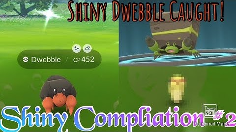 SHINY DWEBBLE CAUGHT! PokemonGo Shiny Encounter Compliation #2!