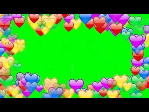 GREEN SCREEN heart locket opening animation effects 