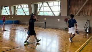 2024-07-15 Pickleball Doubles, Jin Okinaka & Kohei Miyake at Shonan 8 event, Game-4