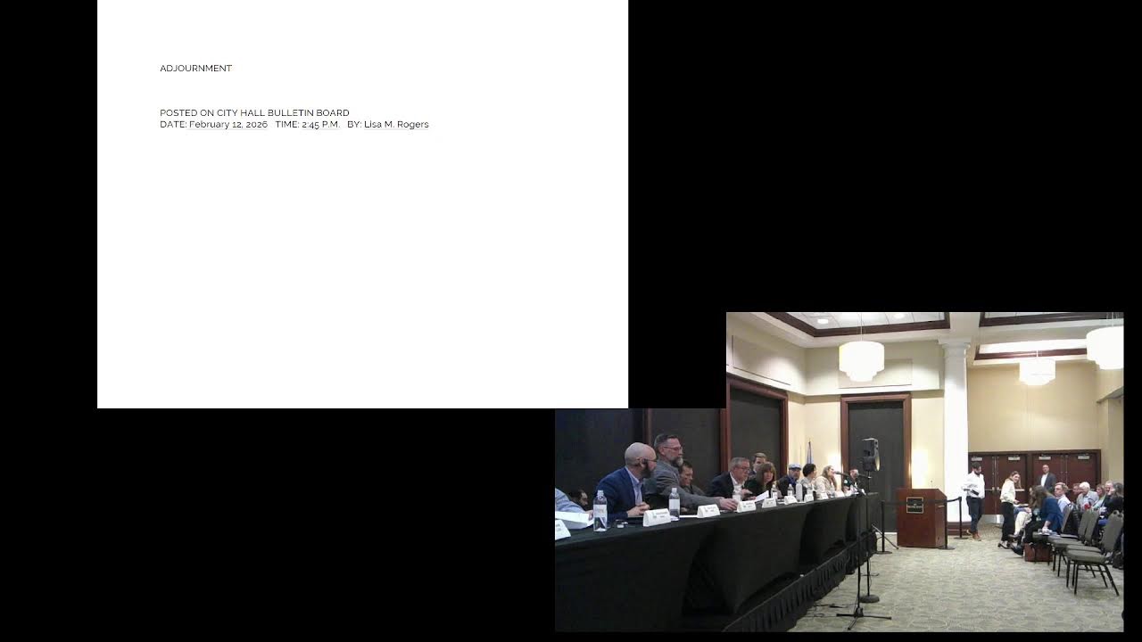 City of Claremore City Council Meeting 2-17-26 6:00pm